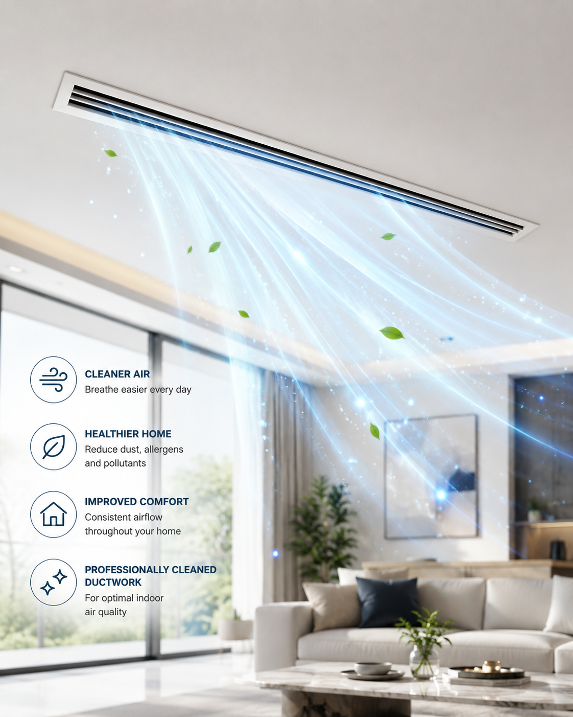 Clean HVAC ductwork in a South Florida home